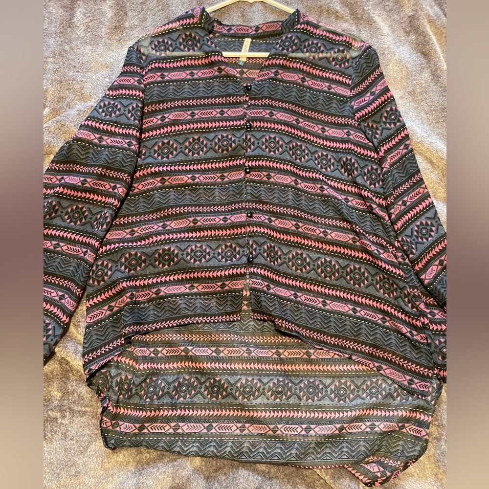 Blue and Purple blouse